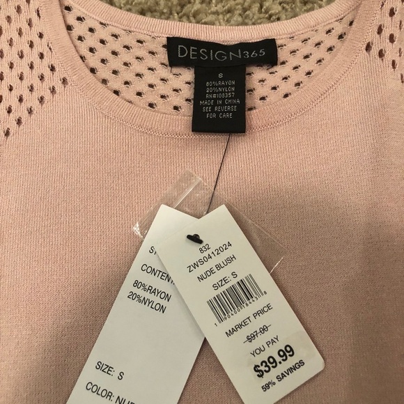 NWT DESIGN 365 Cold Shoulder Sweater - Picture 2 of 3